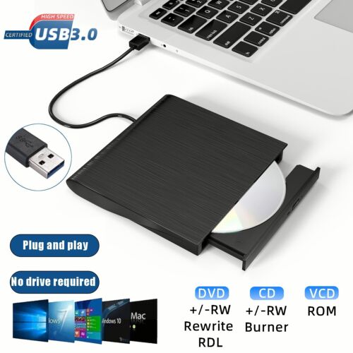 Open Box Verbatim 98938 External Slimline CD/DVD Writer USB 2.0 - Image 2