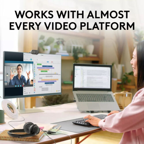 Logitech Brio 101 Full HD 1080p Webcam Auto-Light Balance ~ Open Box! - Image 9