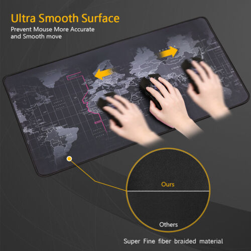 Extended Large High-Performance Anti-Fray Gaming Mouse Pad Computer Keyboard Mat - Image 2
