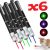 6 Pack 900Mile Laser Pointer Pen Green Blue Red Light Visible Beam Lazer 6 Pack 900Mile Laser Pointer Pen Green Blue Red Light Visible Beam Lazer
