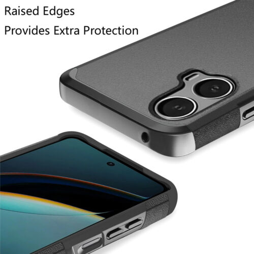 For Motorola Moto G 5G 2024 Phone Case Rubber Hard Hybrid Cover +Tempered Glass - Image 25