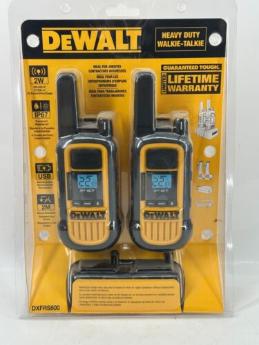 DEWALT DXFRS800 22-Channel Two Way Radio Walkie Talkies