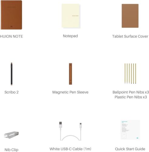 HUION Note 2-in-1 Notebook Paper Drawing Tablet Electronic Writing Pad 9.5x7inch - Image 7