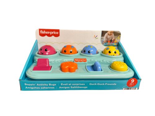 Kids Development  Toy FISHER-PRICE Brilliant Boppin Activity Bugs Pop-Up Infant - Image 2