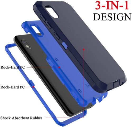 For Samsung Galaxy A10e Full Cover Phone Case Cover + Tempered Glass Protector - Image 15