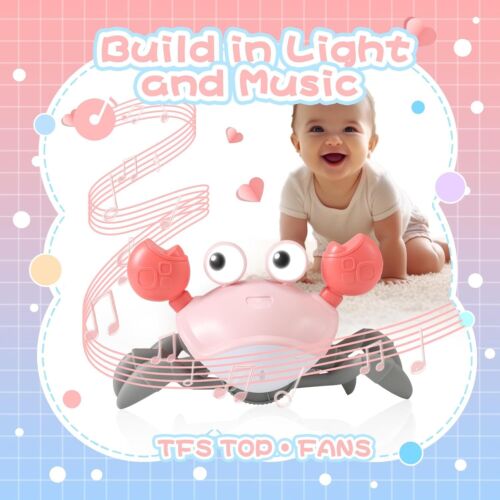 Crawling Crab Baby Toy Upgraded with Music LED Light - Walking Dancing Toy Gift - Image 3
