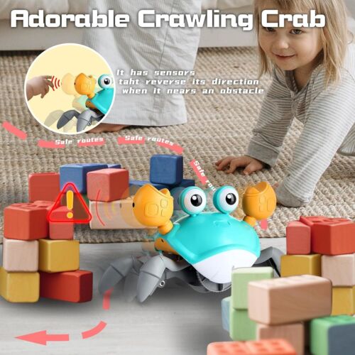 Crawling Crab Baby Toy Upgraded with Music LED Light - Walking Dancing Toy Gift - Image 11