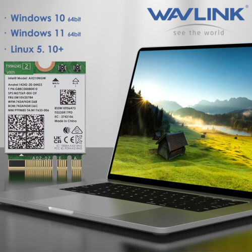 Intel AX210 WiFi6E M.2 Key E Wireless Card Tri-Band Network Adapter Bluetooth5.3 - Image 13