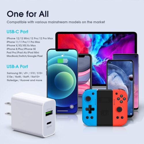 For iPhone 15 16 13 11  20W Fast Charger Block USB Type C Wall Power Adapter Lot - Image 2