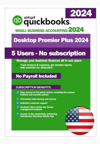 QuickBooks Desktop Premier Plus 2024 5 User US Version No Payroll for Win - Image 2