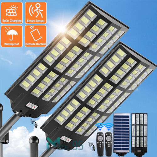 1000000lm Lamparas Luz Led Solares Luces Para Exterior Patio Sensor De Movimient - Image 2