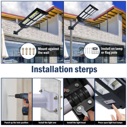 1000000lm Lamparas Luz Led Solares Luces Para Exterior Patio Sensor De Movimient - Image 39