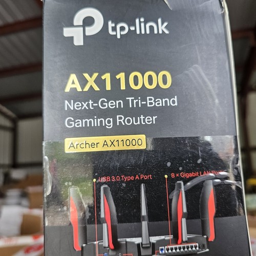 TP-LINK Archer AX11000 Tri-Band Wi-Fi 6 Gaming Router - Black/Red - Image 2