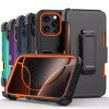 For iPhone 16 Pro Max 15 14 13 Case Phone Cover Shockproof Holster Screen Glass For iPhone 16 Pro Max 15 14 13 Case Phone Cover Shockproof Holster Screen Glass