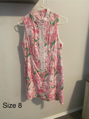 Lilly Pulitzer Dress Womens 8 Brown Beige Preppy Office Wedding Party NEW