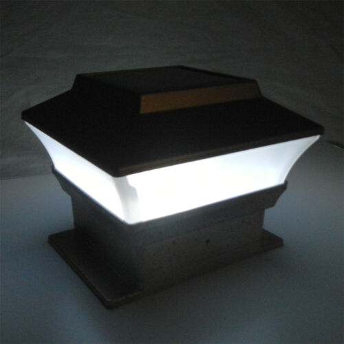 8 Outdoor Garden Solar LED Post Deck Cap Square Fence Light Landscape Lamp - Image 6