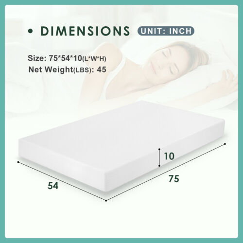 Gel Memory Foam Medium-Firm Mattress for Pressure Relief &Soundly Sleep Mattress - Image 33