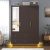 3 Doors Armoire Wardrobe Closet with Mirror, LED Armoire with Doors and Drawers,