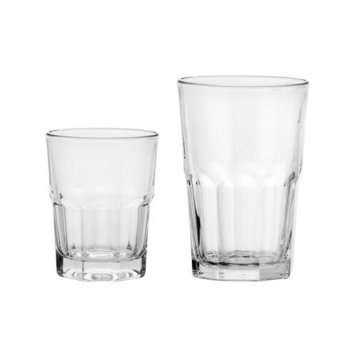 12 Pieces Clear Crossplains Drinkware Set Glass Drinking House Versatile New - Image 2