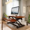 FLEXISPOT Home Office Height Adjustable Standing Desk Converter Mahogany 28″ FLEXISPOT Home Office Height Adjustable Standing Desk Converter Mahogany 28″