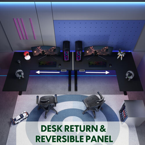 FlexiSpot Dual Motor L-Shaped Home Office Standing Desk Desk Large Desktop - Image 2