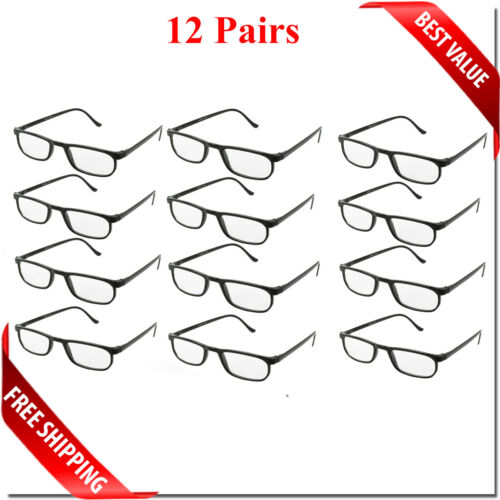 READING GLASSES LENS 2,4,8,12 PACK LOT CLASSIC READER UNISEX MEN WOMEN STYLE LOT - Image 6