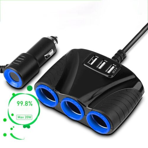 4 IN 1 Retractable Car Charger Cable Dual Port USB C 12V Car Cigarette LighterUS - Image 33