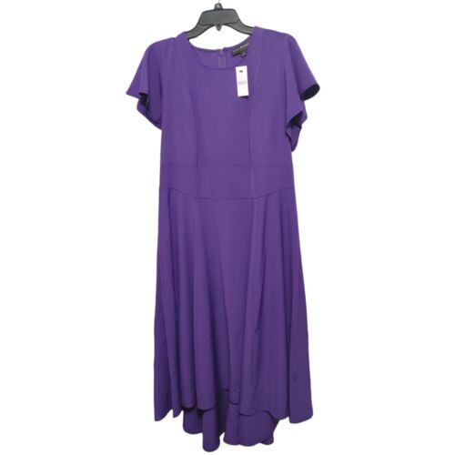 Lane Bryant Purple Flutter Sleeve Tie Waist Midi Dress Womens Plus Size 14 NWT - Image 7