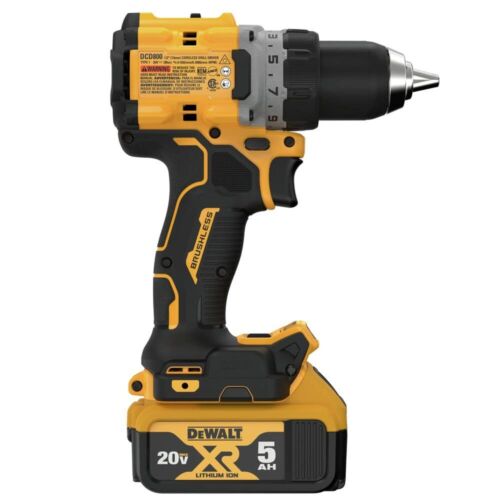 DEWALT 20V MAX* XR® Brushless Cordless 1/2 in. Drill/Driver Kit (DCD800P1), - Image 3