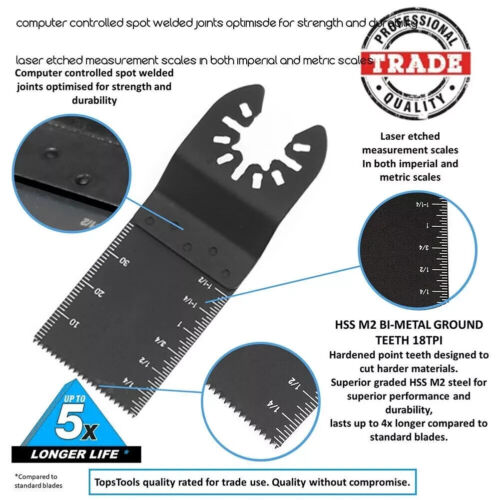 100Pcs Oscillating Multi Tool Saw Blades Wood Metal Compatible with Dewalt Fein - Image 2