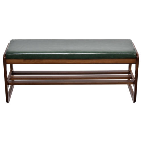 Shoe Storage Organizer 2-Tier Shoe Rack Bench With Seat Cushion For Entrtway - Image 14