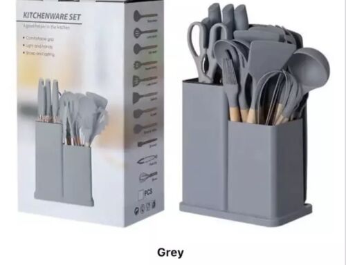 Silicone Kitchen Utensil Set with Holder,19 Pcs Cooking Utensils Heat Resistant - Image 13