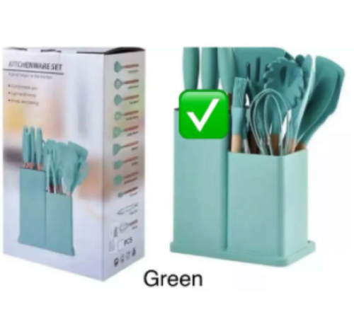 Silicone Kitchen Utensil Set with Holder,19 Pcs Cooking Utensils Heat Resistant - Image 18