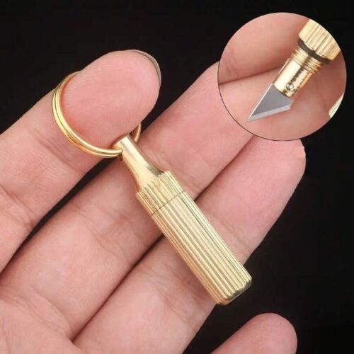 Capsule Knife Portable Quality Brass Keychain Pocket Unboxing Tools Accessories