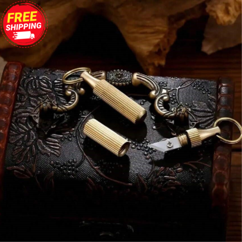 Capsule Knife Portable Quality Brass Keychain Pocket Unboxing Tools Accessories - Image 2