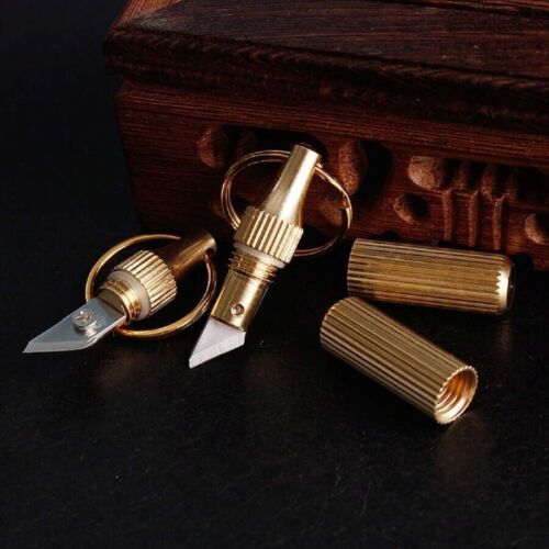 Capsule Knife Portable Quality Brass Keychain Pocket Unboxing Tools Accessories - Image 8