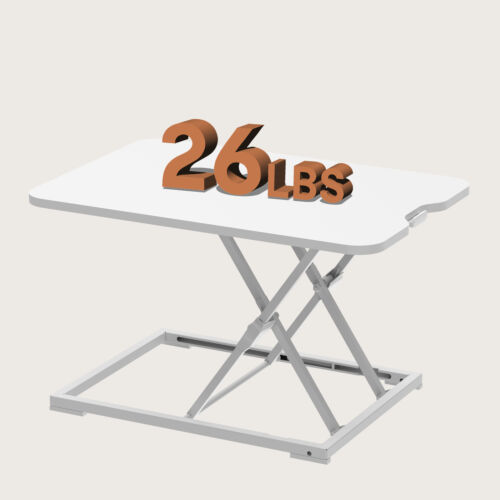 FunniHomi 27" Home Office Desk Riser Adjustable Standing Desk Converter - Image 7