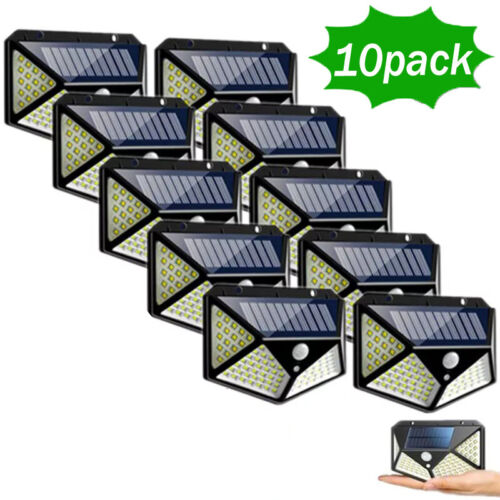 Solar Power 100 LEDS Light PIR Motion Sensor Outdoor Security Lamp Wall Garden - Image 7