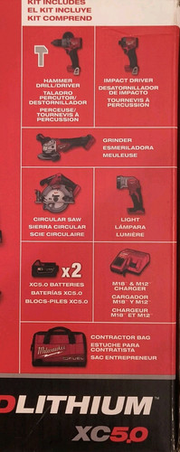 NEW  Milwaukee M18 FUEL 2996-25 5-Tool Combo Kit With Tool Bag Included. - Image 16