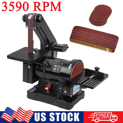 XtremepowerUS Belt 5" Disc Sander 1" X 30" Polish Grinder Machine Work Station