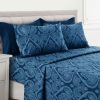 Deep Pocket 6 Piece Bed Sheet Set 1800 Series Microfiber Comfort Paisley Sheets Deep Pocket 6 Piece Bed Sheet Set 1800 Series Microfiber Comfort Paisley Sheets