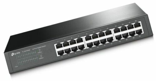 TP-Link 24 Port Gigabit Ethernet Switch Desktop Rackmount Plug & Play Shielded