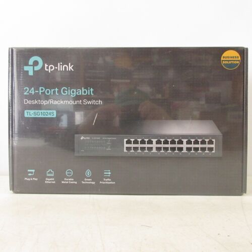 TP-Link 24 Port Gigabit Ethernet Switch Desktop Rackmount Plug & Play Shielded - Image 9