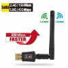 600Mbps Wireless USB Wifi Adapter Dongle Dual Band 2.4G/5GHz W/Antenna 802.11AC 600Mbps Wireless USB Wifi Adapter Dongle Dual Band 2.4G/5GHz W/Antenna 802.11AC