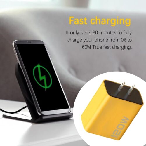 120W 4-Port USB C Fast Wall Charger Block For All Cell Phone iPad Lot - Image 11