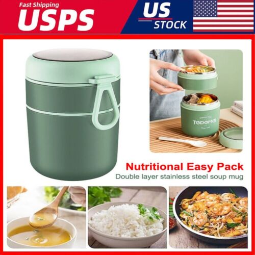 Food Thermal Jar Insulated Soup Cup Thermos Containers Stainless Steel Lunch Box