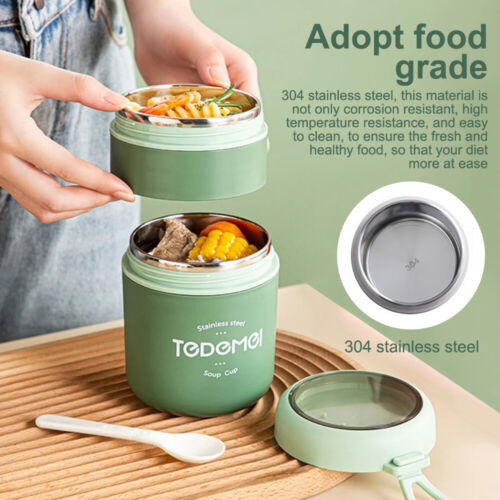 Food Thermal Jar Insulated Soup Cup Thermos Containers Stainless Steel Lunch Box - Image 3
