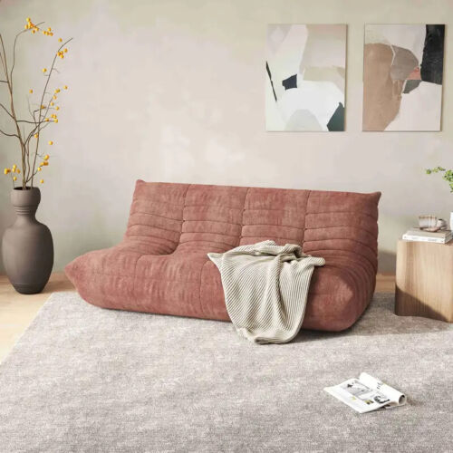 Three-Seat Sofa Caterpillar Lazy Sofa Beanbag Chair Cloud Couch For Living Room - Image 7