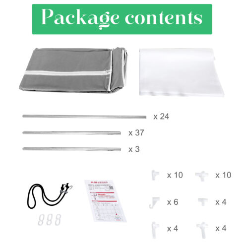 Portable Closet Wardrobe Clothes Rack Storage Organizer Shelf Water-Proof Fabric - Image 12