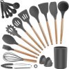 19 Pcs Silicone Kitchen Utensil Set with Holder, Heat Resistant Cooking Utensils 19 Pcs Silicone Kitchen Utensil Set with Holder, Heat Resistant Cooking Utensils